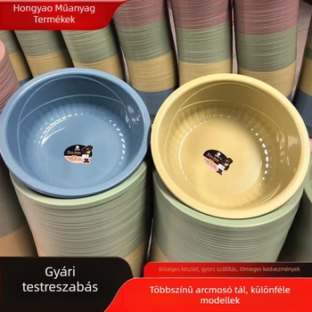 Műanyag mosóedény háztartási használatra, vastag falú kialakítás, sokoldalú mosóedény ruhák és zöldségek mosására