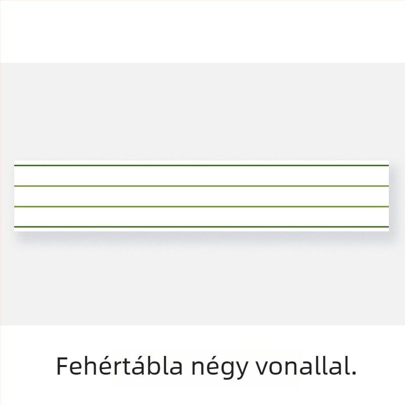 Xin Guo mágneses fehér tábla négy soros rácsos felülettel, Pinyin és angol betűk számára, hordozható mágneses tábla