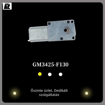 GM3425-F130 csavarorsó-hajtómű motor ablaktisztítóhoz, asztali robothoz és pénzszámlálóhoz