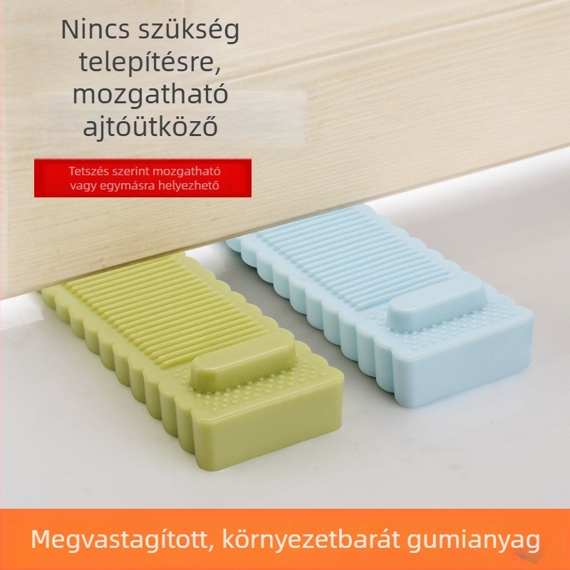 Mozgó ütközésvédő felső ajtóeszköz, szélálló ajtóstop és rögzítő