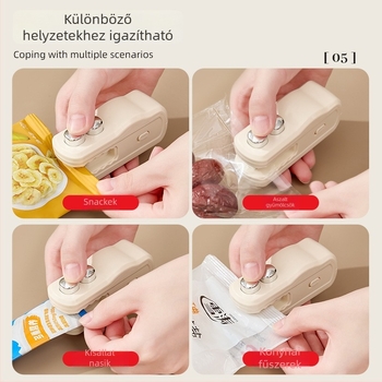 Mágneses krokodilidos nasi záróeszköz – mini kézi műanyag zacskózáró