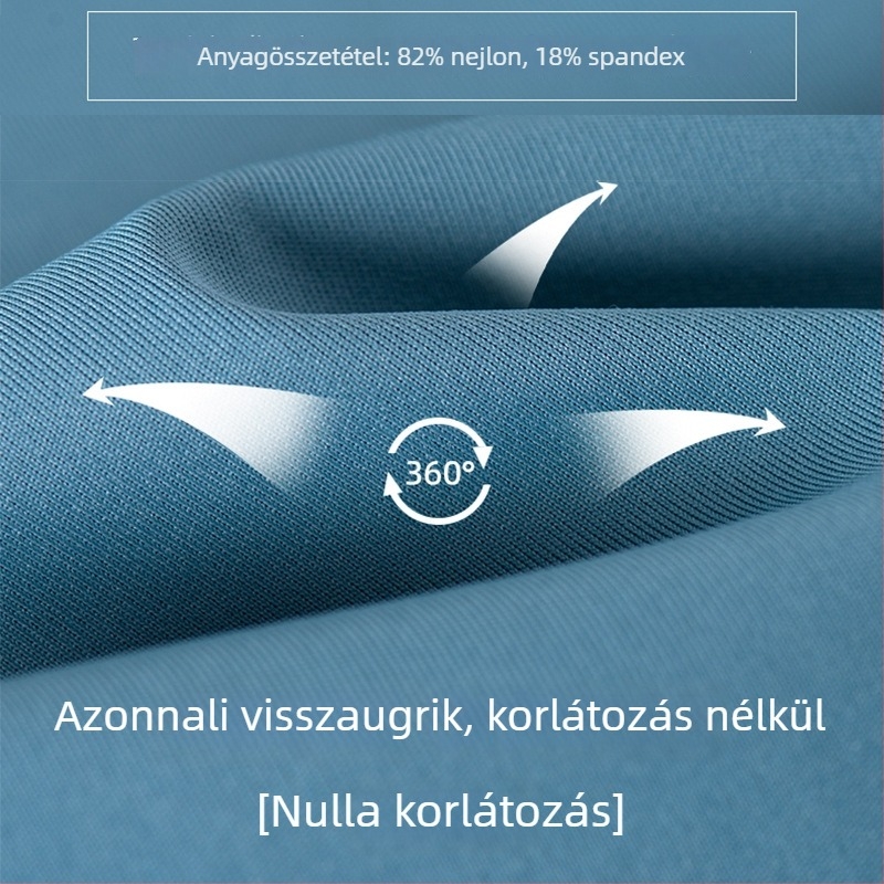 Férfi hosszú ujjú ing, négyrészes rugalmas anyag, gyűrődésmentes, vasalást nem igényel, lélegző nylon-spandex, mindennapi üzleti megjelenés