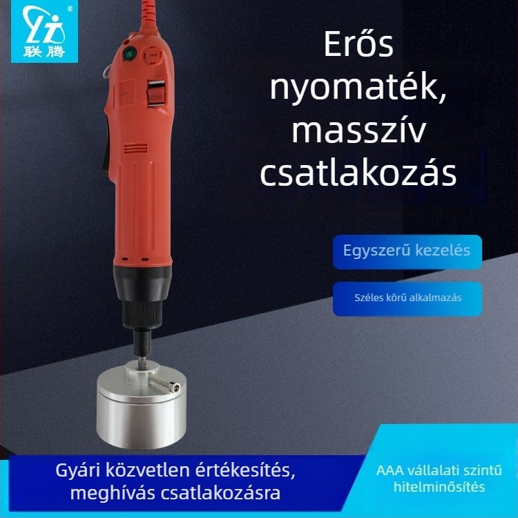 Kompakt kézi elektromos kupakkészítő üveg- és műanyag palackokhoz — zárás és tömítés (félautomata)