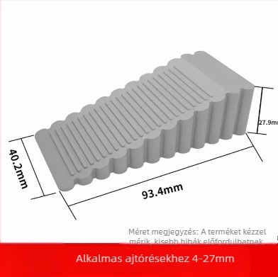 Rejtett ajtóstopper – ütközés elleni, szélálló, beltéri használatra