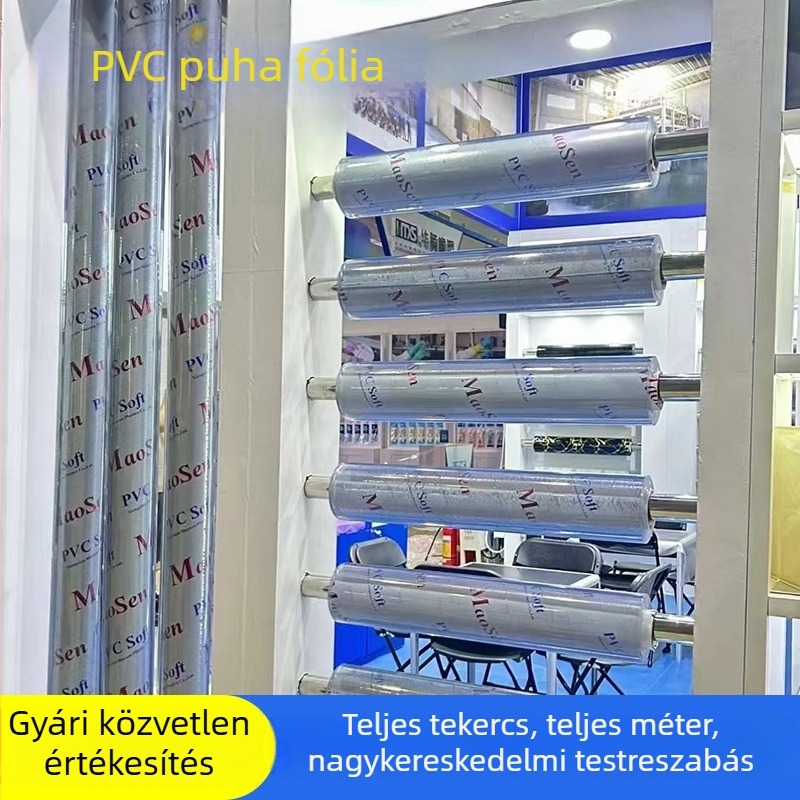 PVC átlátszó asztalterítő tekercs, kristályos hatású, vízálló, olajálló, szagtalan, puha felületű