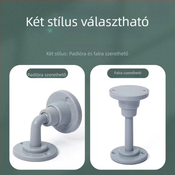 Csendes dugaszolható ajtóstopper belső ajtókhoz – szilikon párnázott ütközésgátló, fúrás nélkül