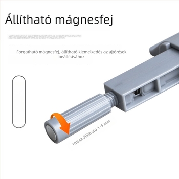 Új műanyag nejlon szekrényajtó visszacsukó – Extra nagy, erős mágneses érintésmentes fogantyú, mágneses vonzás