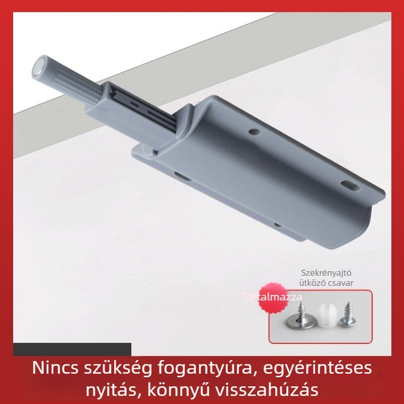 Új műanyag nejlon szekrényajtó visszacsukó – Extra nagy, erős mágneses érintésmentes fogantyú, mágneses vonzás