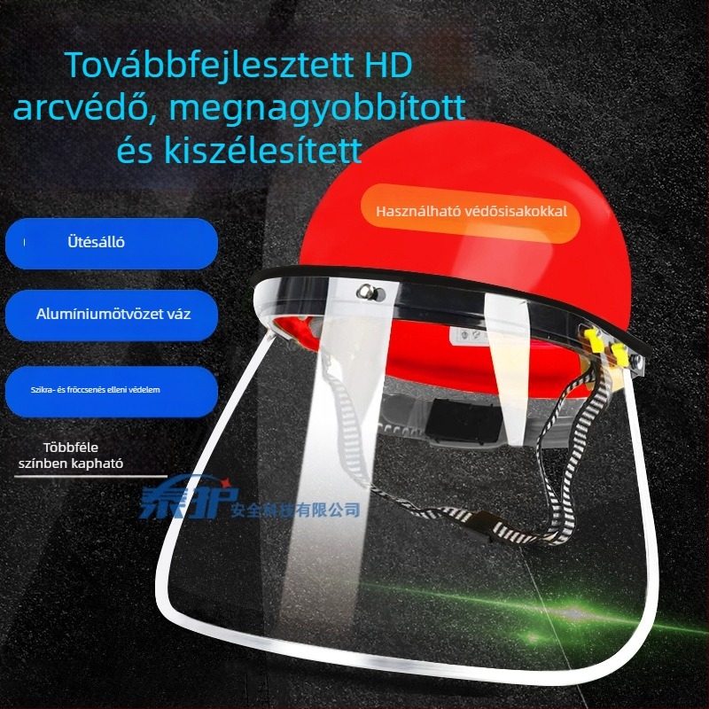Félig zárt hegesztő arcvédő plexivel – átlátszó, ütésálló és fröccsenésnek ellenálló