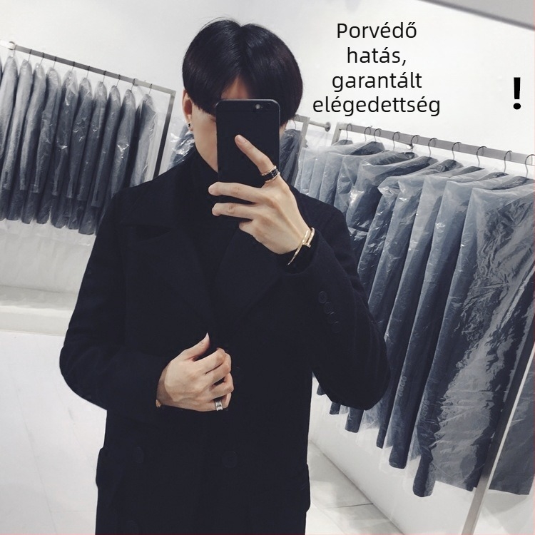 Kabát- és öltöny ruhatartó fedő, vastag átlátszó porvédő táska a gardróbhoz