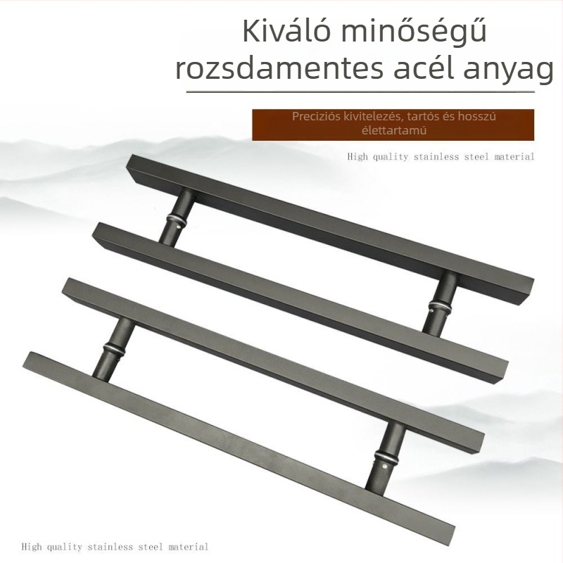 Rozsdamentes acélból készült üvegajtó fogantyú, nagy méretű fogantyú KTV és hotel ajtókhoz, luxus