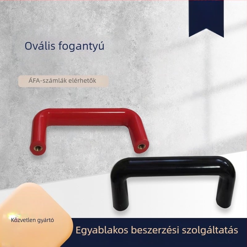 Bakelit ovális kilincs sütőajtóhoz, U alakú, 160 mm, CNC megmunkálás, ipari fogantyú