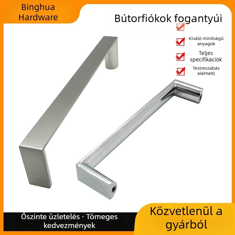 Cinkötvözet fogantyú bútorokhoz – fiók és ajtó fogantyú
