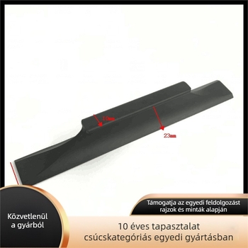 Személyre szabott alumínium ötvözet fogantyú szekrényekhez és garderobákhoz, CNC-marás, fekete felület