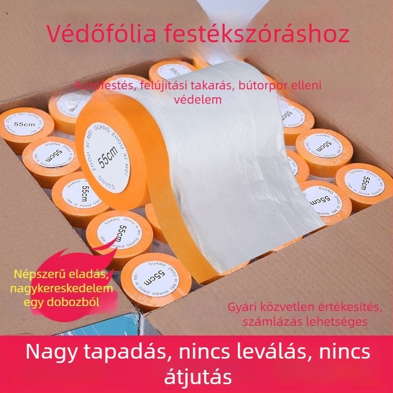 Porvédő huzat, átlátszó védőfilm, univerzális bútorvédő huzat kanapéra és ágyhoz