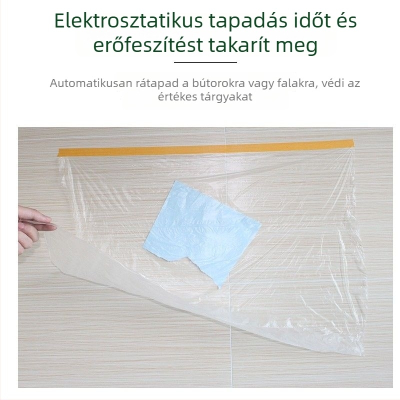 Porvédő huzat, átlátszó védőfilm, univerzális bútorvédő huzat kanapéra és ágyhoz