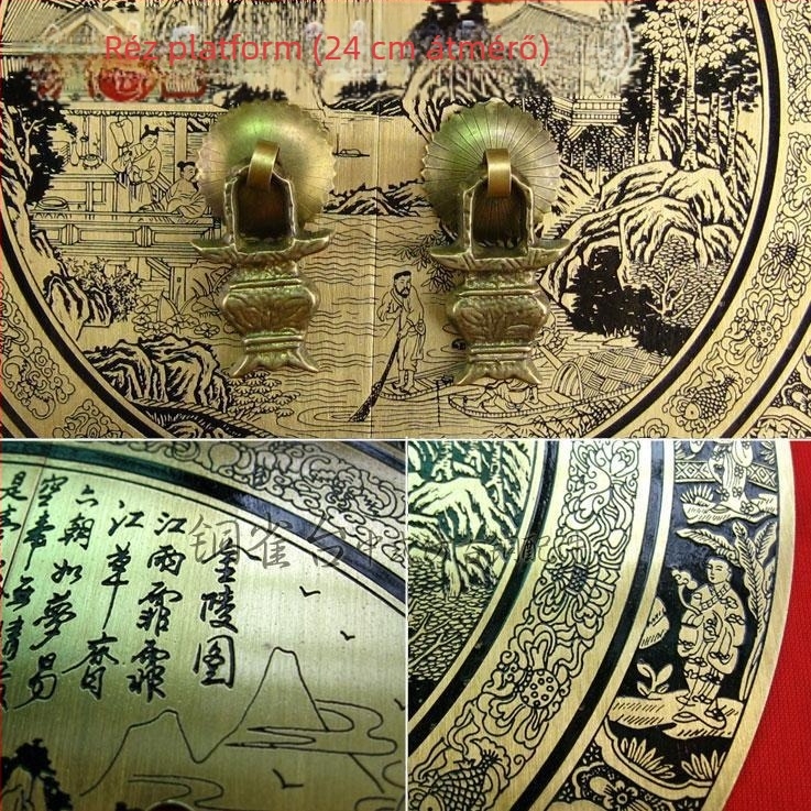 CYB008 Antik stílusú sárgaréz fiókfogantyú Ming–Qing bútorokhoz