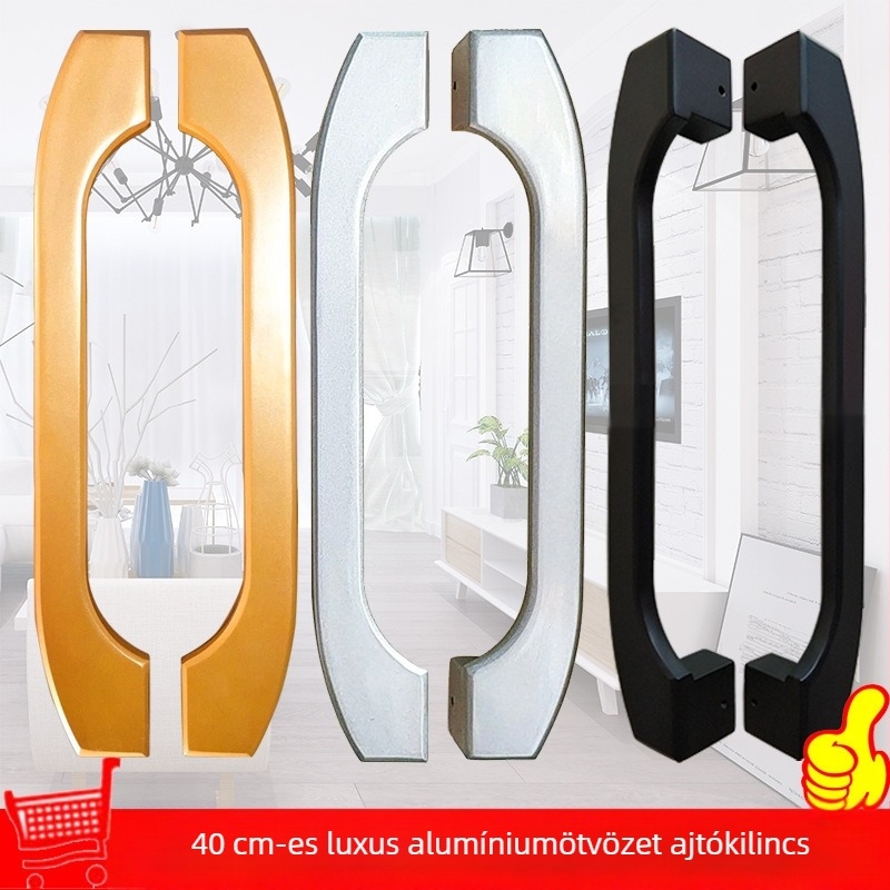 Alumínium ötvözet kilincs tolóajtókhoz – modern minimalist stílusú konyhai és erkély üvegajtókhoz