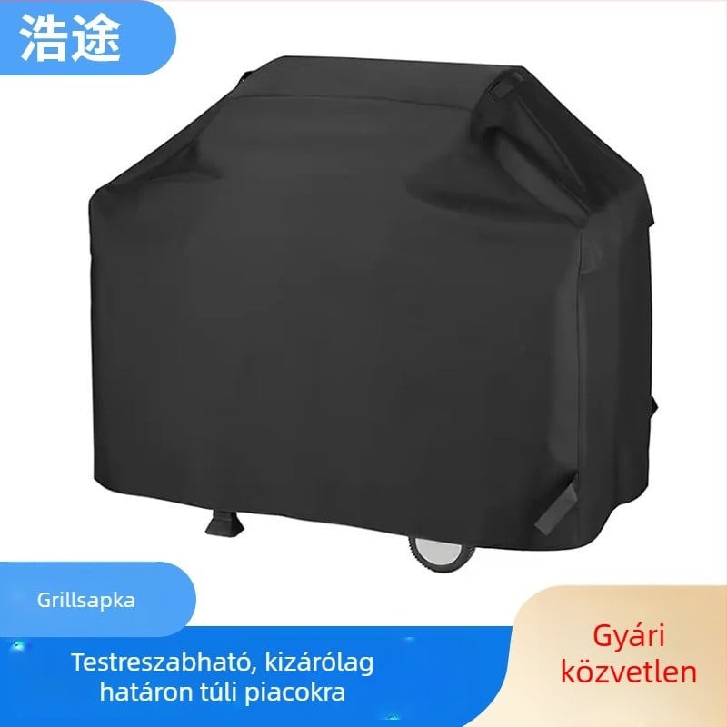 BBQ grillfedél, 210D Oxford anyag, vízálló és porálló, kerti grill- és bútorfedél