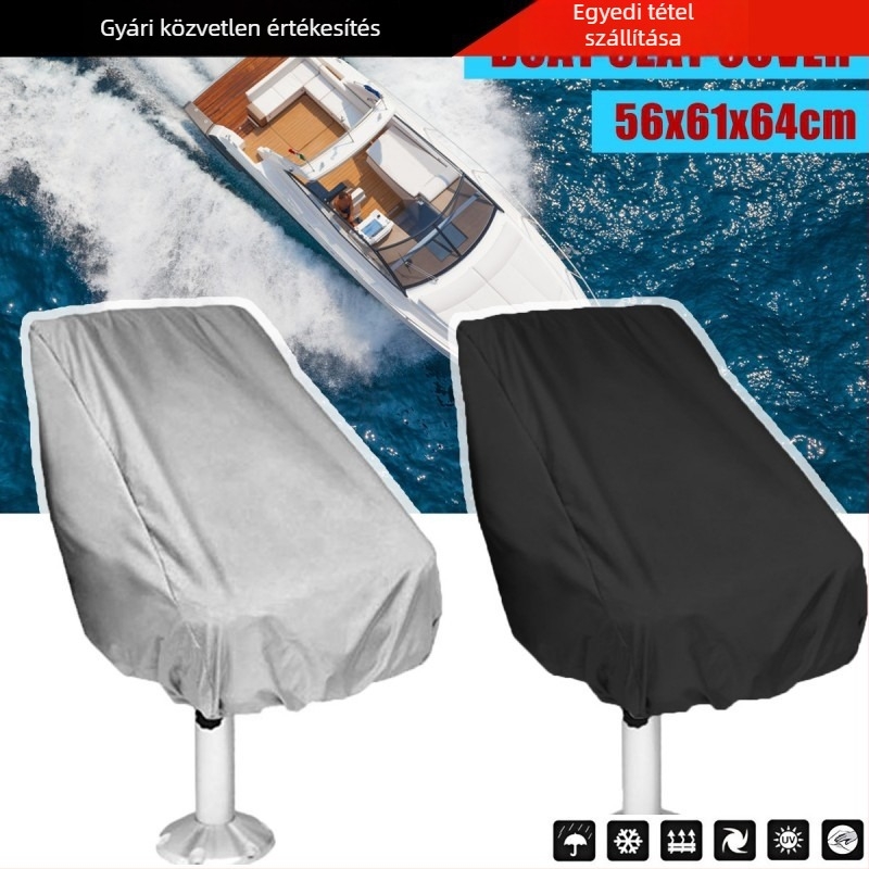 Kültéri yacht ülésvédő huzat, középső kormányülésre, por- és vízálló