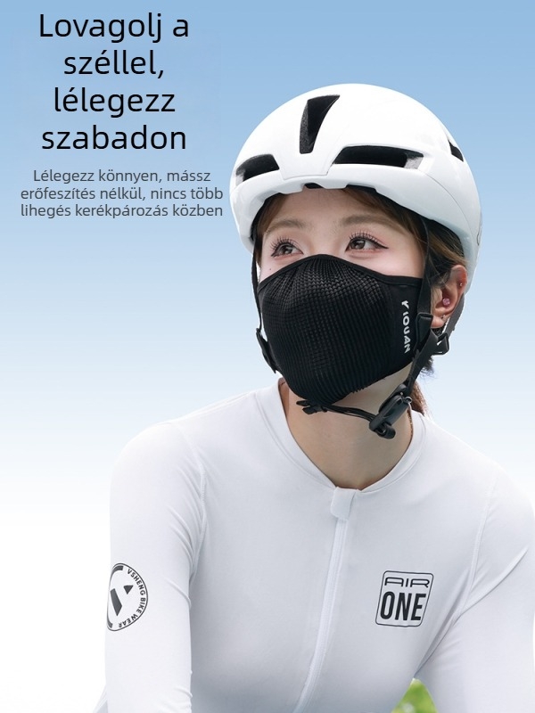 Szellőző ice silk kerékpáros maszk, szélvédett és porvédelem, UV védelem férfiak és nők számára