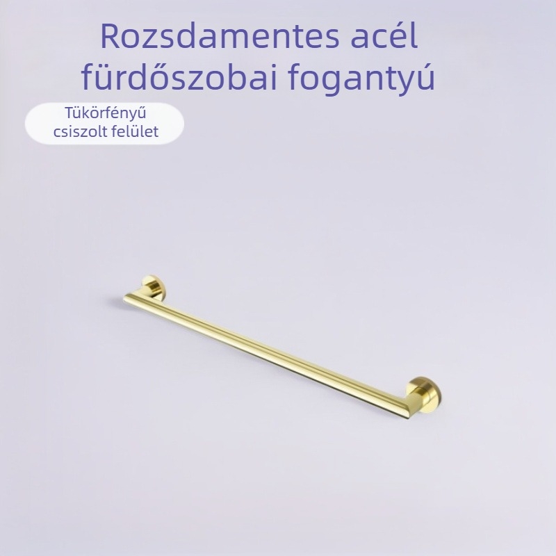 Rozsdamentes acél fürdőszobai fogantyú – modern minimalista dizájn, felületre szerelhető, varrat nélküli csatlakozás