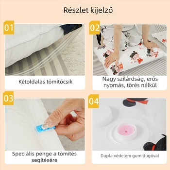 Vákuumos tömítőzsák ruhákhoz és paplanokhoz, otthoni tárolás, Nezha kiadás