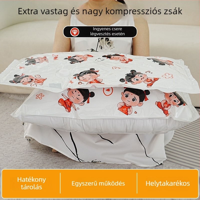 Vákuumos tömítőzsák ruhákhoz és paplanokhoz, otthoni tárolás, Nezha kiadás