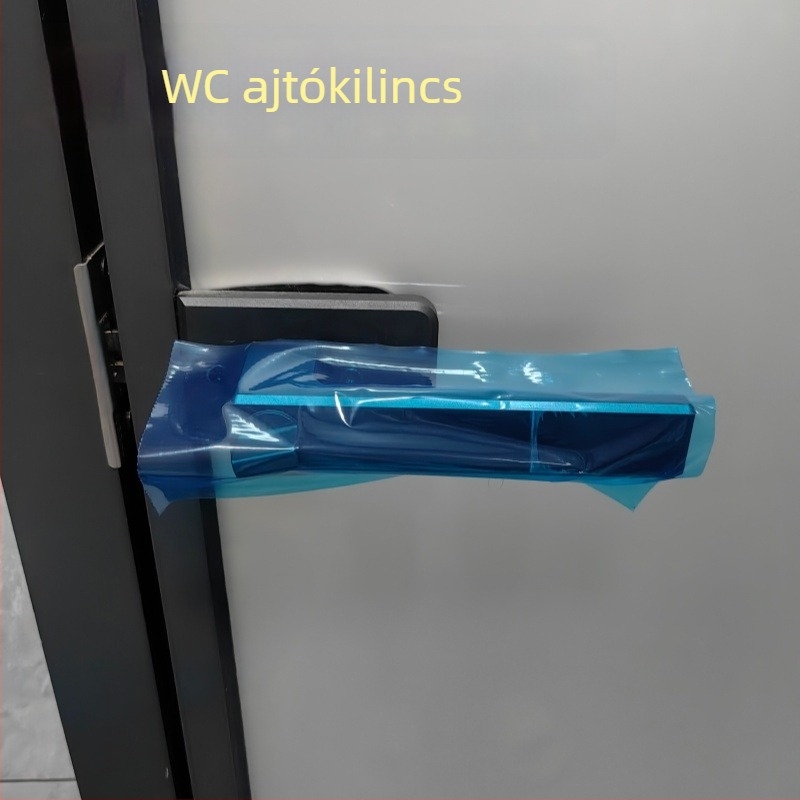 Egyszer használatos kék filmből készült készlet fogászat, szállodák és utazások számára — WC-matrac és asztali mosófelület védő
