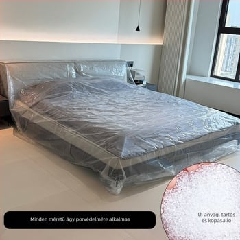 Sofa porvédő teljes lefedéssel, porálló fólia a bútorok védelmére, megerősített műanyag fólia, macskakarcolás elleni védelem