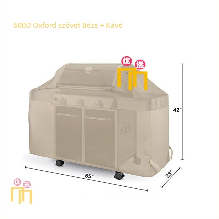 Kültéri BBQ grill porvédőfedél 600D Oxford anyagból
