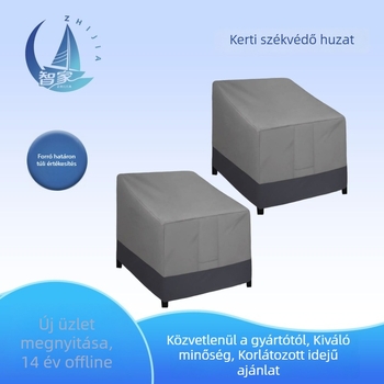 Vízálló teraszszék-huzat, kültéri kanapéhuzat a gyepre, por- és nedvességálló bútorhuzat