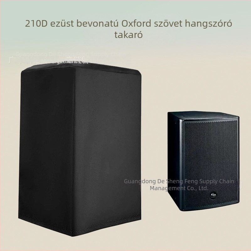 Ezüstbevonatú Oxford szövésű védőhuzat multimédia hangfalakhoz, por- és vízálló, szélálló
