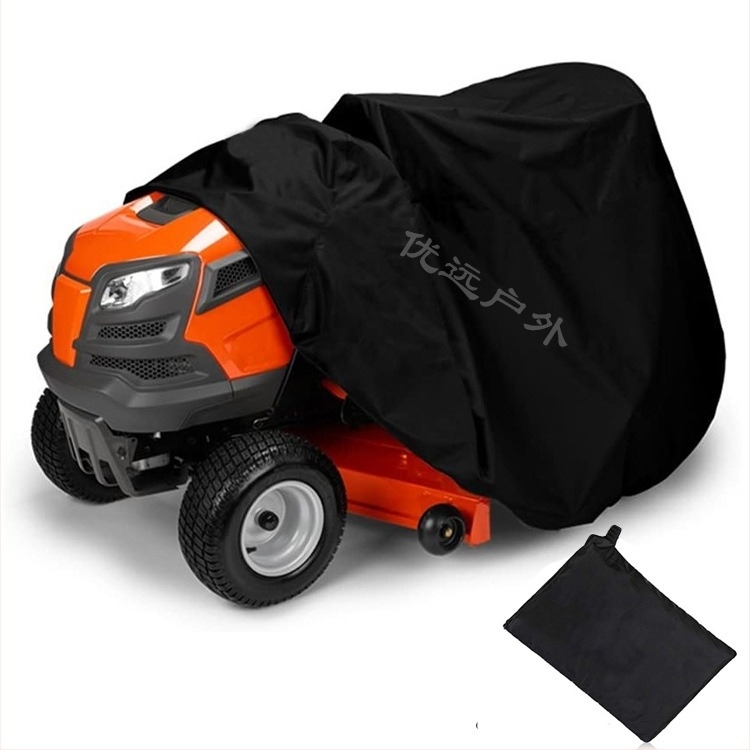 Kültéri fűnyíró és traktor védőhuzat, vízálló, 210D Oxford vászon, fekete