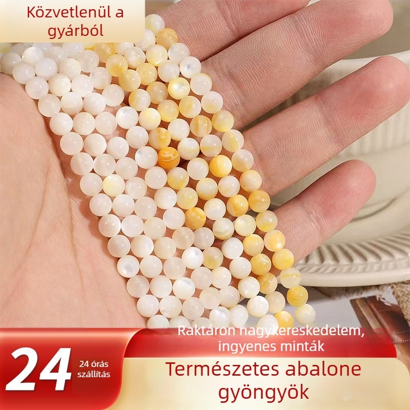 Természetes szabad gyöngyök fehér pillangóhéjból, közvetlen a gyártótól, aranyhéj, rouge csiga, édesvízi kagyló, lyukas gyöngyfüzér, kézzel készített DIY kiegészítők