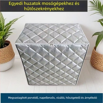 Kétdobos félautomata mosógép védőhuzat, vízálló és napvédett, teljes lefedettség, vastított kivitel, pulzátorvédő