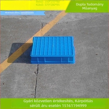 8 rekeszes HDPE műanyag doboz alkatrészek rendezésére