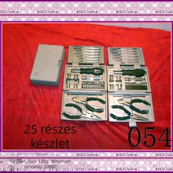 HDPE műanyag szerszámosláda, zárt, tároló készlet