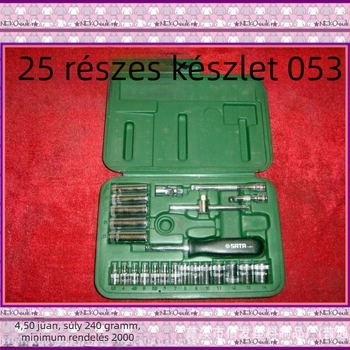 HDPE műanyag szerszámosláda, zárt, tároló készlet