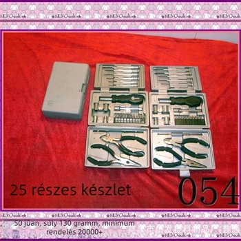 HDPE műanyag szerszámosláda, zárt, tároló készlet