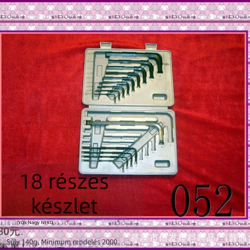 HDPE műanyag szerszámosláda, zárt, tároló készlet