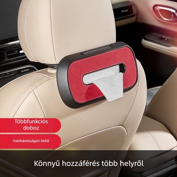 Autó belső törlőkendő tartó, akasztható a napellenzőre