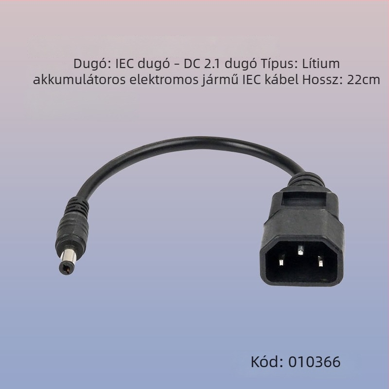 DC XLR csatlakozó adapterkábel lítium-ionos elektromos járműhöz