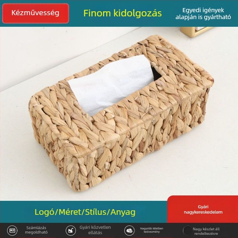 Kreatív papírzsebkendő tartó víziboglár fonott kerettel a nappaliba és az étkezőbe