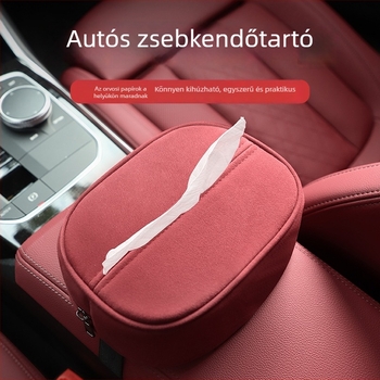 Bőr autózsepi tartó, függő kivitel a karfához és a hátsó üléshez, belső dekoráció