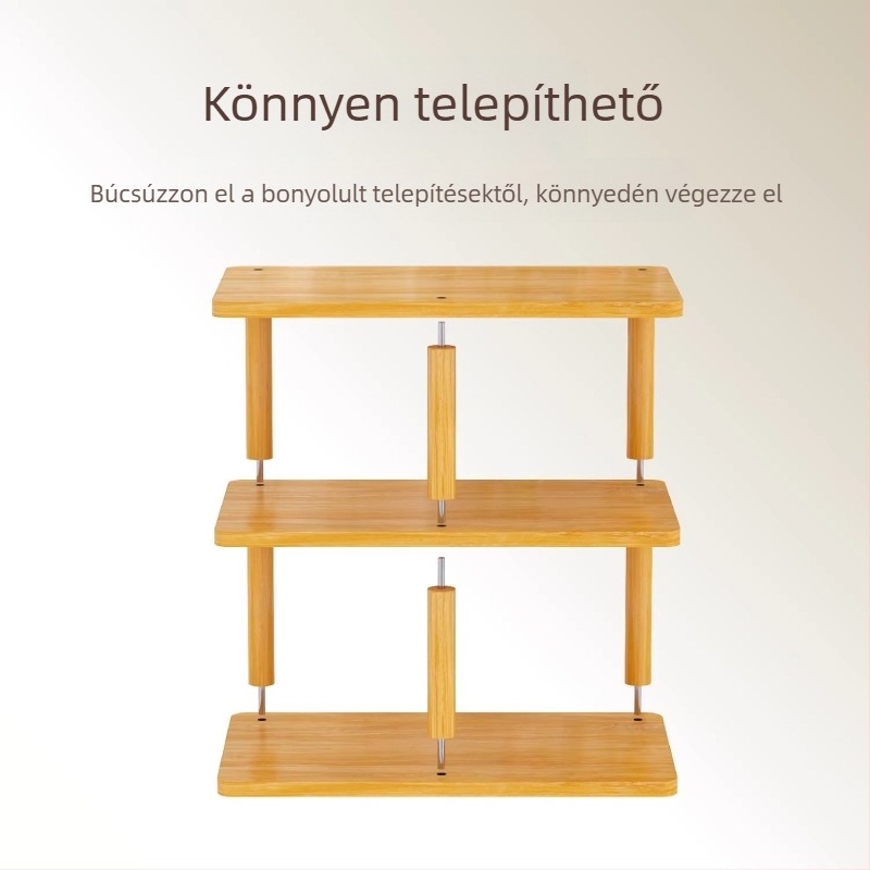 Fa anyagú, többpolcos cipősszekrény előszobába, keskeny ajtóval, otthonra vagy kollégiumba