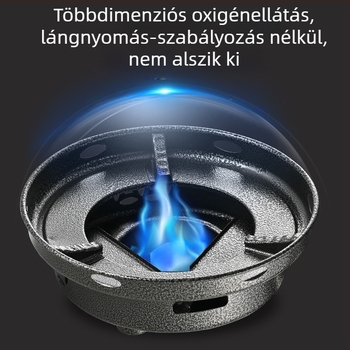 Szilárd alkohollal működő főzőkészülék kis edényhez, éttermi használatra, rozsdamentes acél talppal
