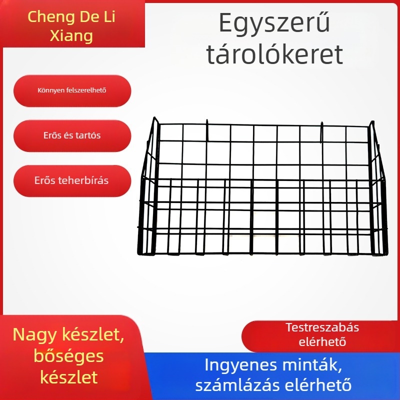 Vasból készült tárolókosár magazinokhoz és irodai kellékekhez, minimalist dizájn