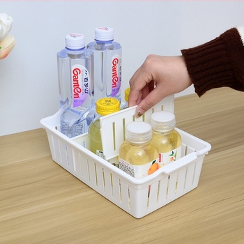 Műanyag asztali tárolókosár - minimalist szervező otthonra, fürdőszobába és irodába