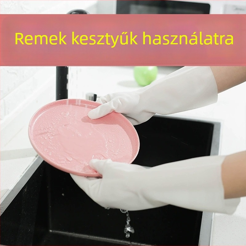 Nitril mosogatós kesztyűk, csúszásmentes, kopásálló, konyhai kesztyűk háztartási és szállodai használatra
